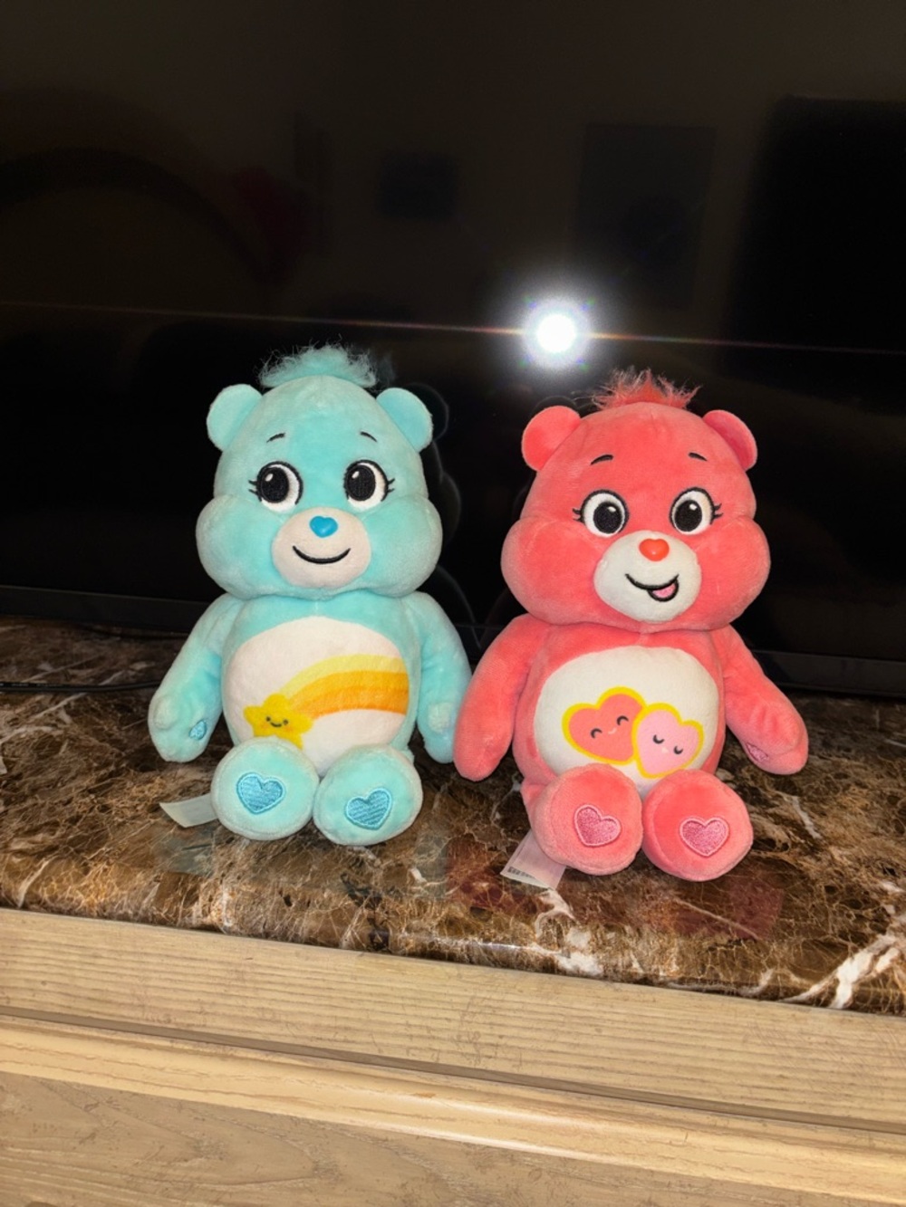 Basic Fun! Care Bears Unlock the Magic Wish Bear & Love-a-Lot 2021 Plush Bundle